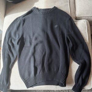 Chaps Men's Black Crewneck Sweater